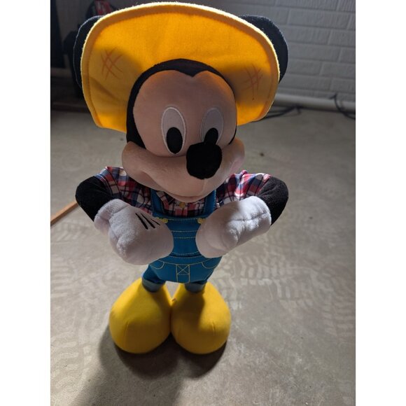 Mickey Mouse Singing And Dancing Farmer. Old McDonald 16" Working Disney Large - Picture 1 of 5